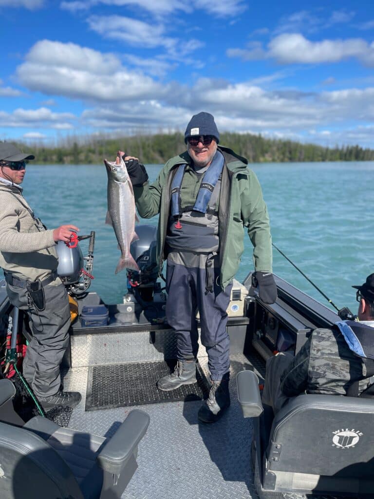Trolling sockeye salmon middle kenai river
