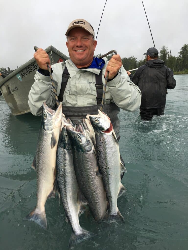 Kenai River Alaska Sockeye Salmon fishing trips with drifters lodge