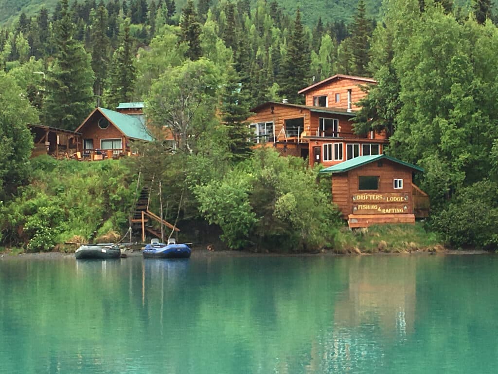 Drifters Lodge From The River | Alaska Fishing Trips