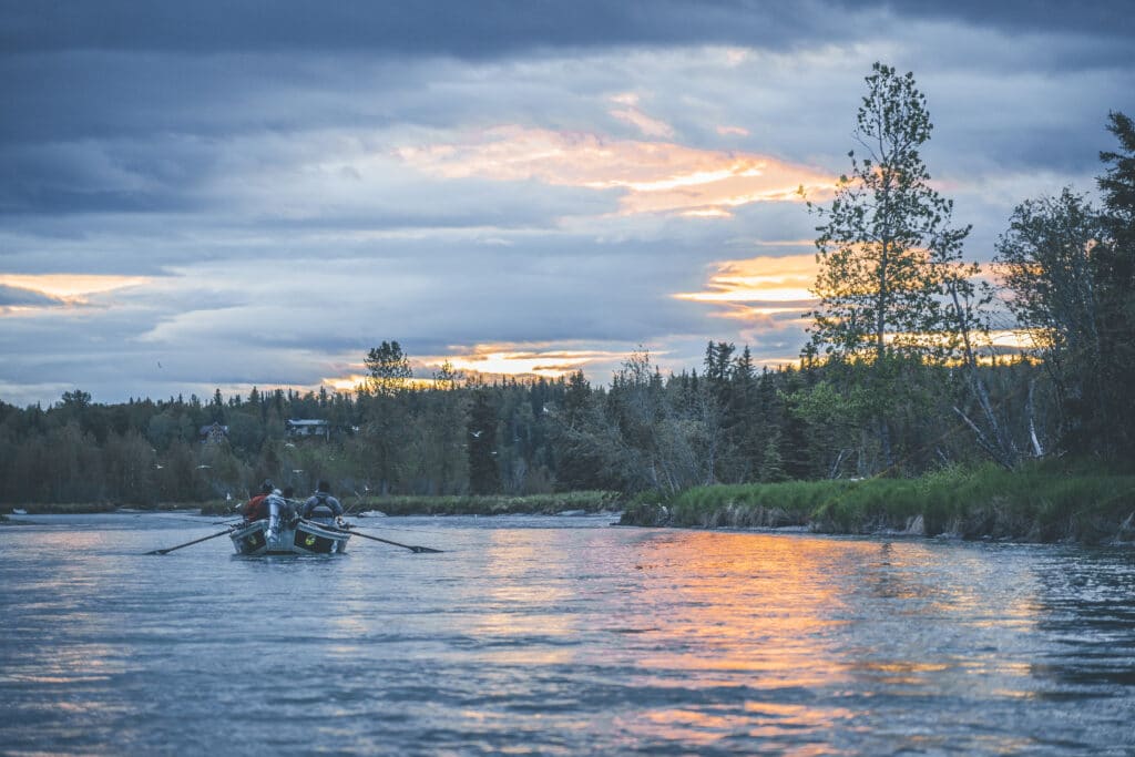 Fishing for salmon on our River Package.