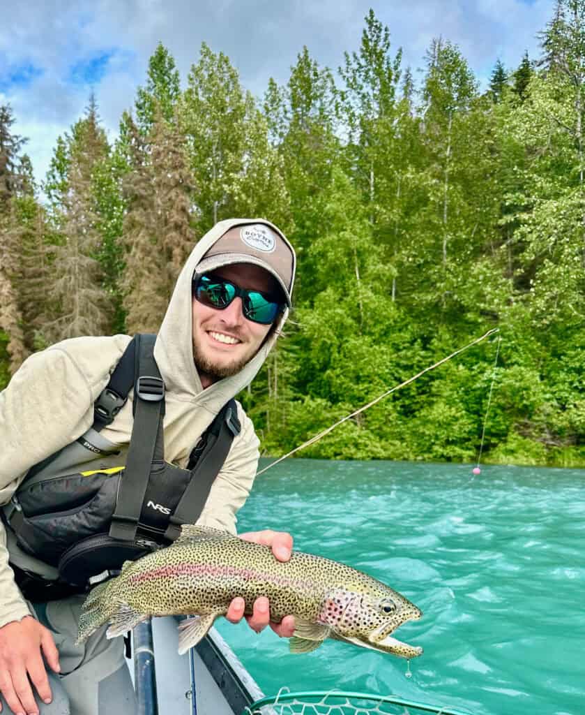 Kenai River Fishing Trips matt upper kenai spotty rainbow 1 1