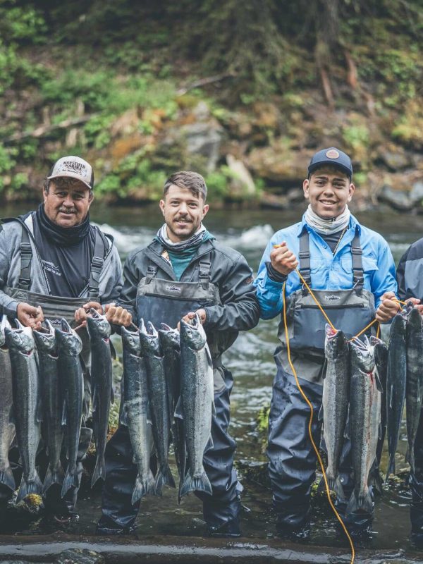 Alaska Fishing in June for sockeye salmon on the Russian River